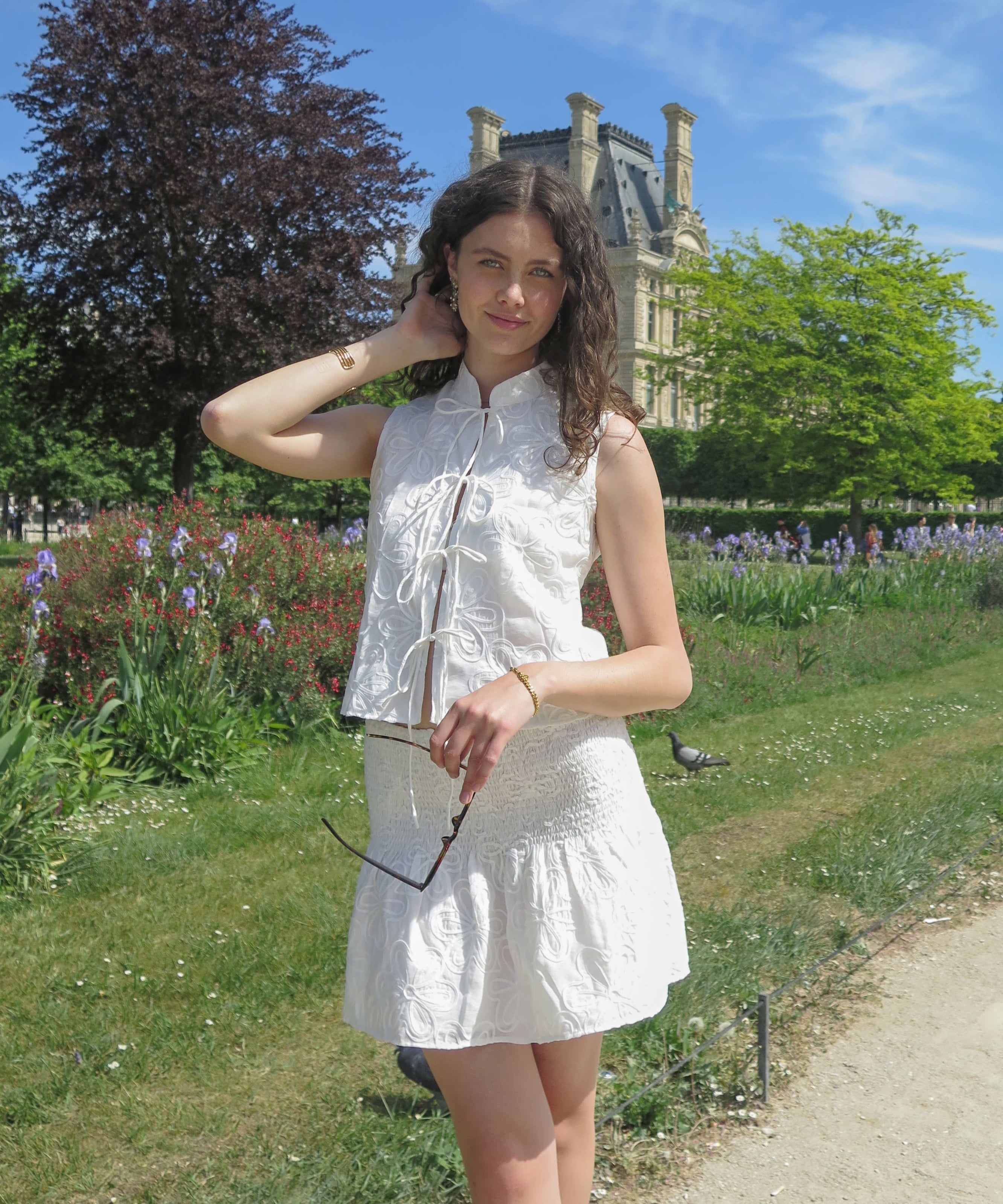 Karin Flower Skirt - Odd Orchid