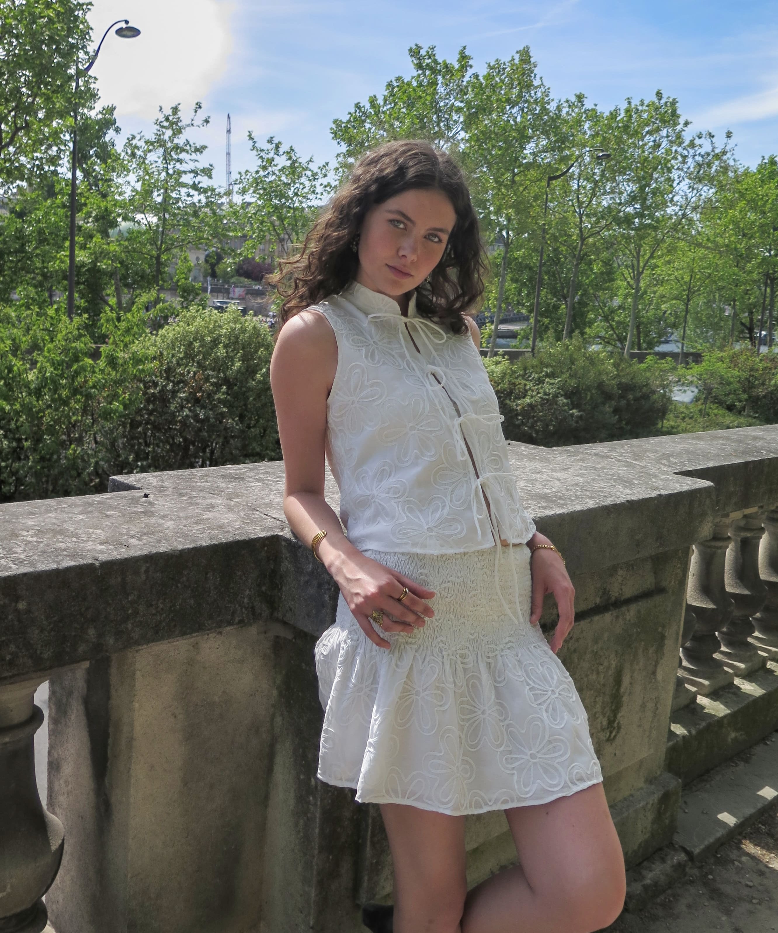 Karin Flower Skirt - Odd Orchid