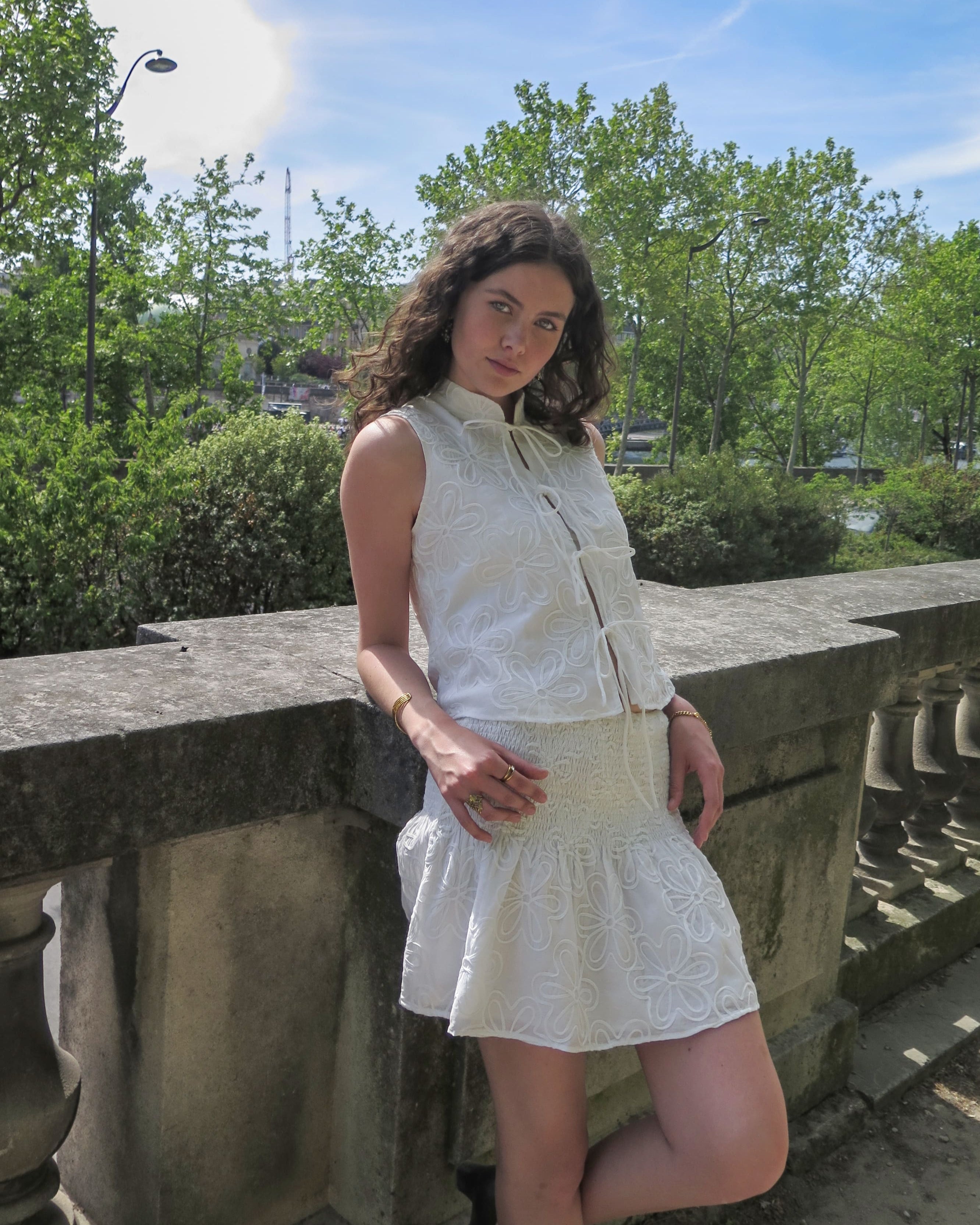 Karin Flower Skirt - Odd Orchid