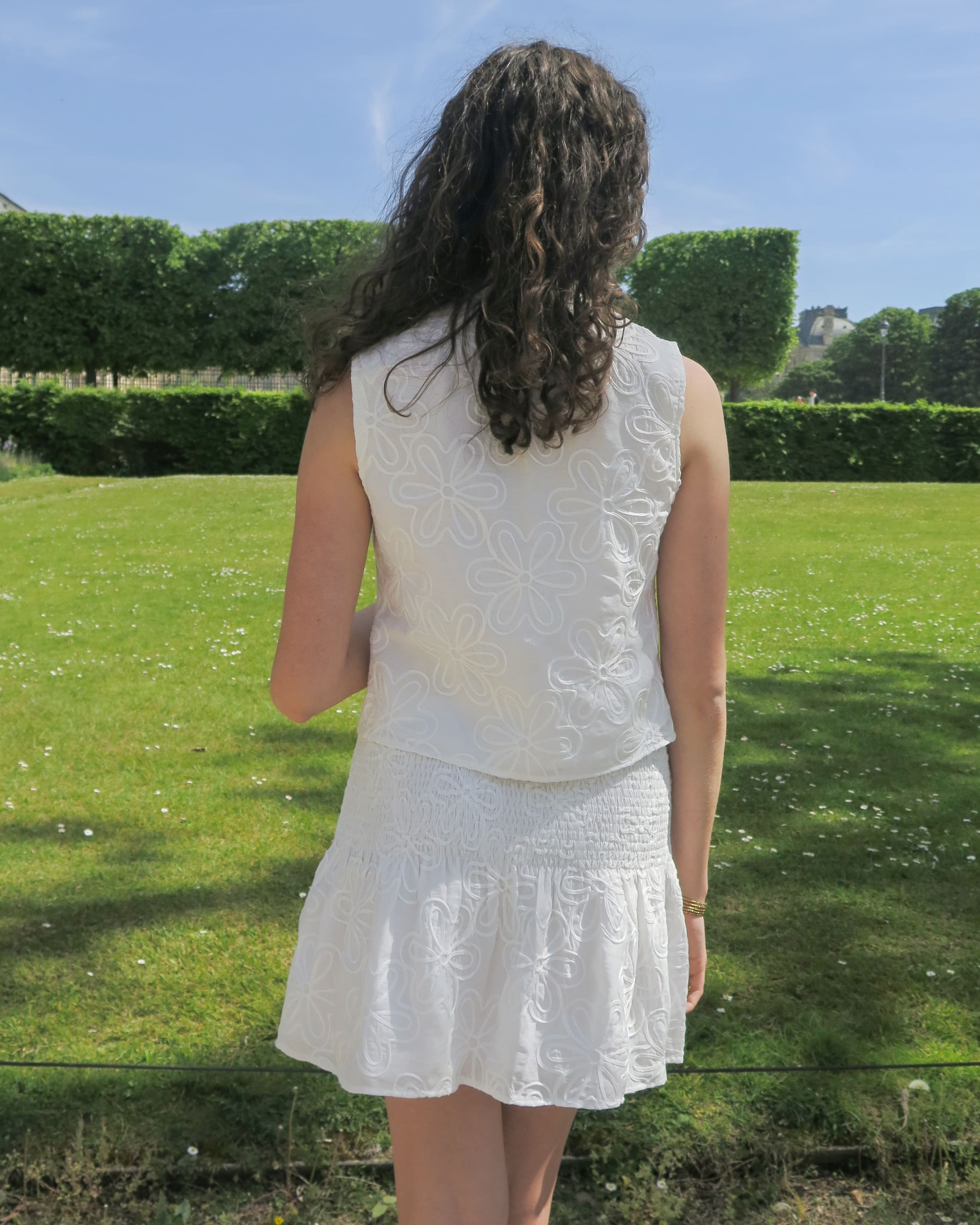 Karin Flower Skirt - Odd Orchid