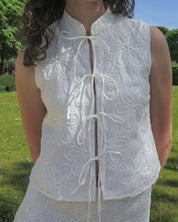 Karin Flower Top - Odd Orchid